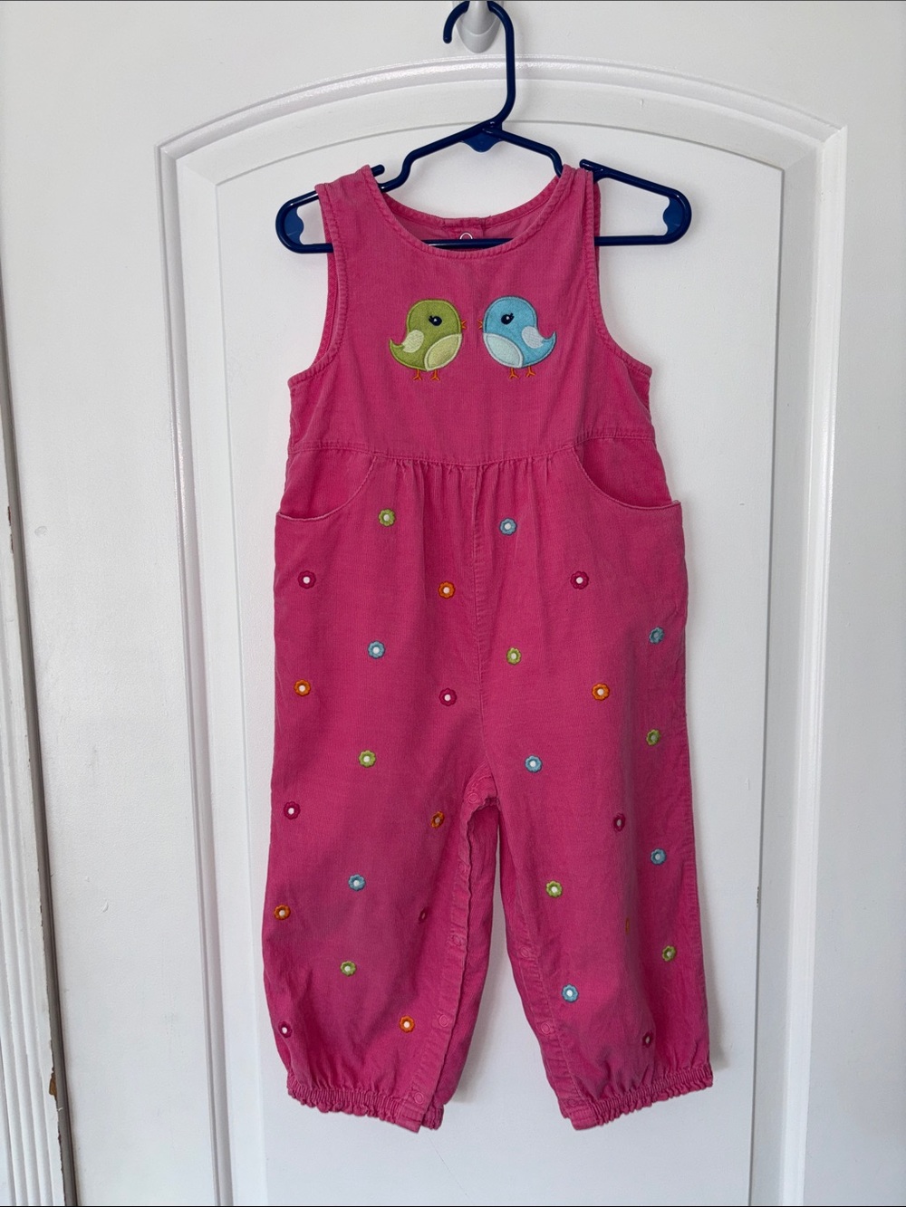 Gymboree smart and sweet cord bird overalls coveralls 2T vintage 2012